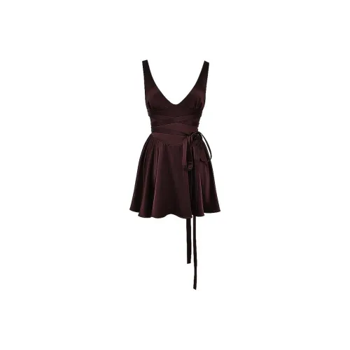 HOUSE OF CB Sleeveless Dress Women's Dark Brown