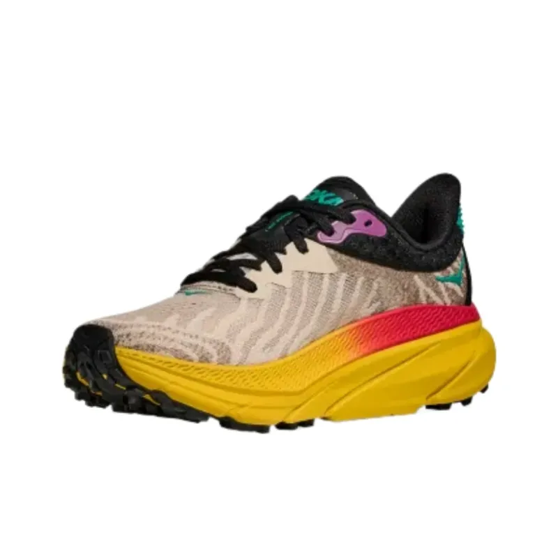 HOKA ONE ONE Challenger 7 Low Top Hiking Shoes Women's Yellow Brown-2