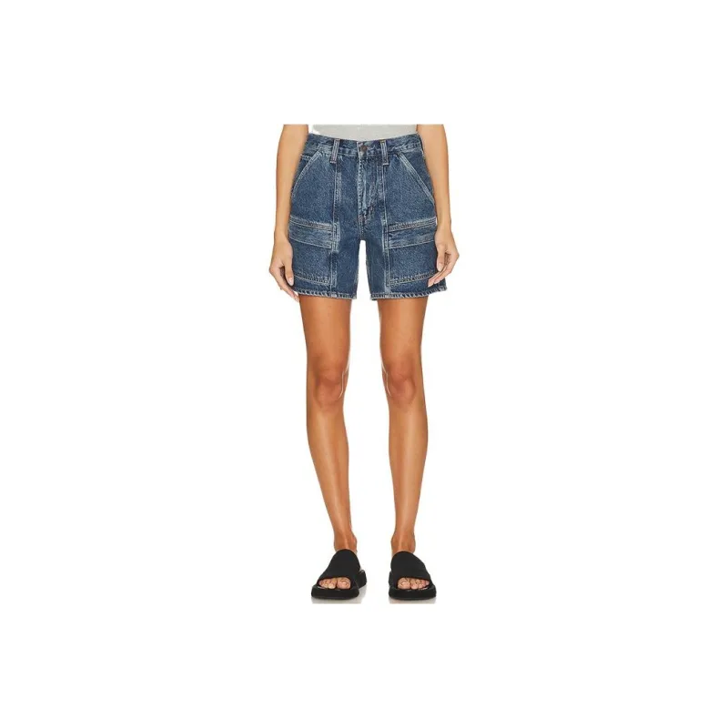 AGOLDE Denim Shorts Women's Vintage Blue-0