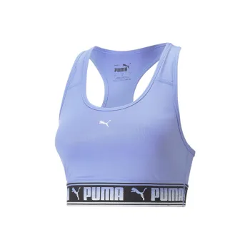 PUMA Mid Impact Puma Strong Bra PM Sports Underwear Women's Purple