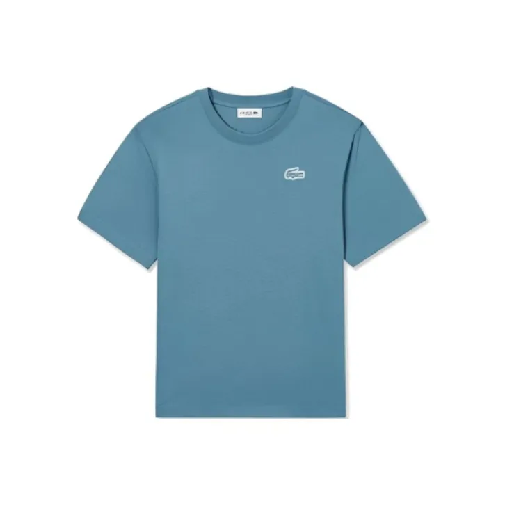 LACOSTE Logo patch T shirt-4