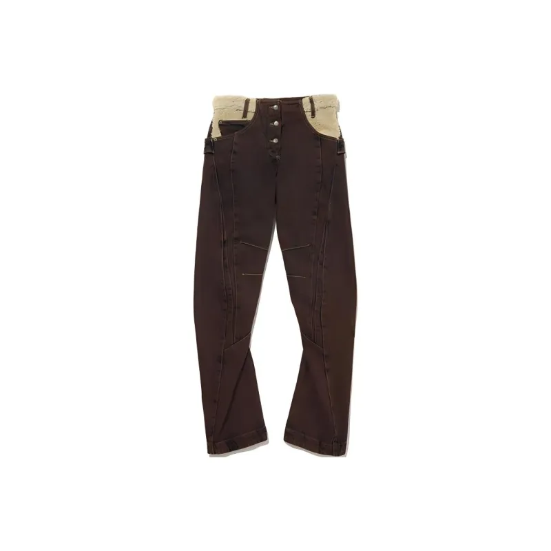 Levis X Kiko Kostadinov Sherpa Trim Jeans 'Overdyed Brown'-0