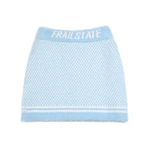 FRAIL STATE Casual Short Skirts Women's Light Blue-0