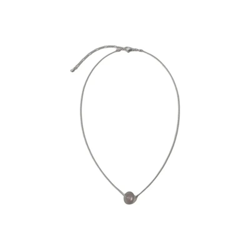 OLIO E ACETO 925 Sterling Silver Necklaces Unisex Gray-1