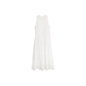 ELLE Sleeveless Dress Women's White