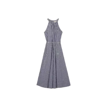 MICHAEL KORS SS24 Sleeveless Dress Women's Navy Blue