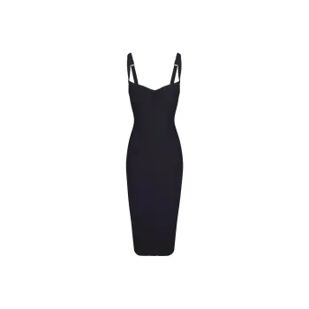 Skims X Dolce&Gabbana Skims Body Dress Onyx