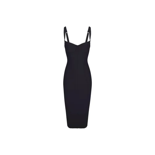SKIMS x DOLCE&GABBANA FW24 BODY DRESS Slip Dresses Women's ONYX/Onyx