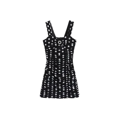 Bebe Slip Dresses Women's Black/White