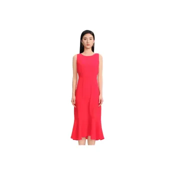 Blood Glitter Sleeveless Dress Women's Red