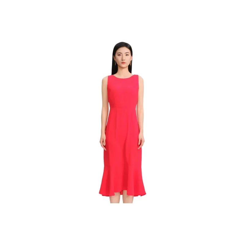 Blood Glitter Sleeveless Dress Women's Red-0