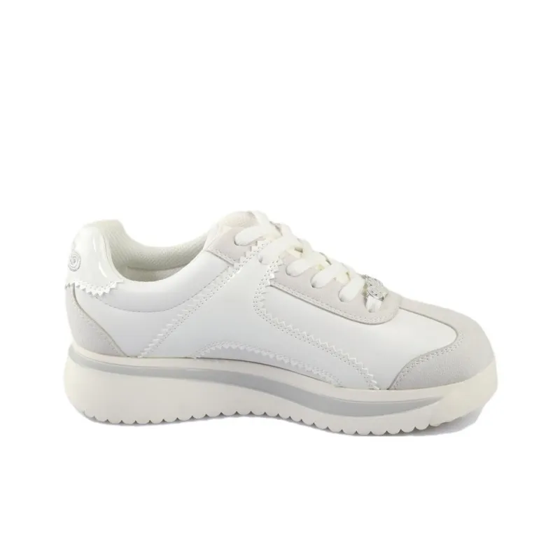 Buffalo Low Top Casual Shoes Unisex White-1