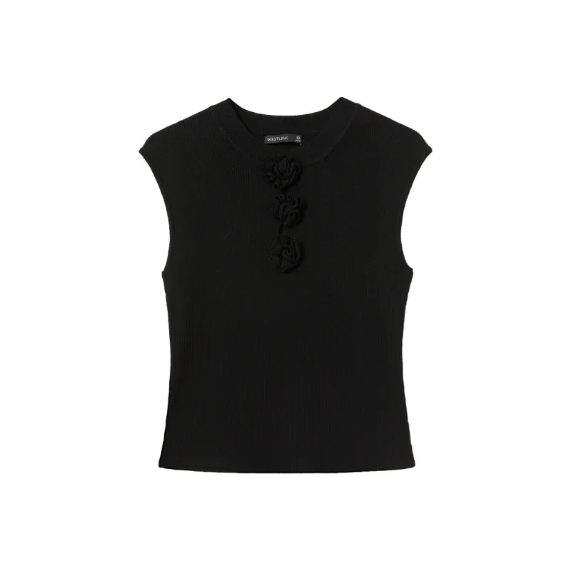 WESTLINK Tank Tops Women's Black-0