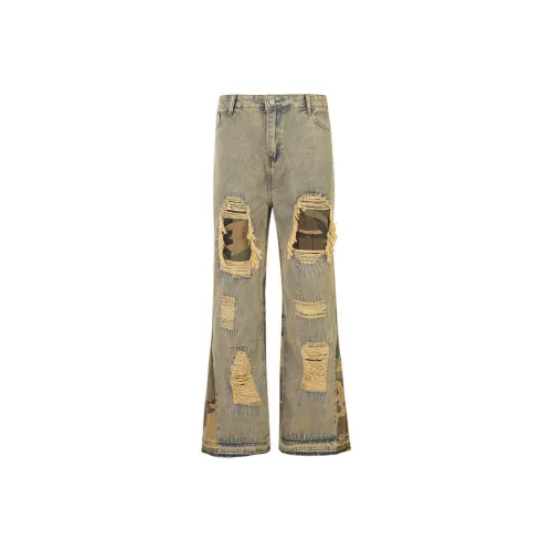DanerWang Jeans Unisex Blue
