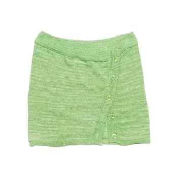 Acne Studios SS24 Casual Short Skirts Women's Bright Green