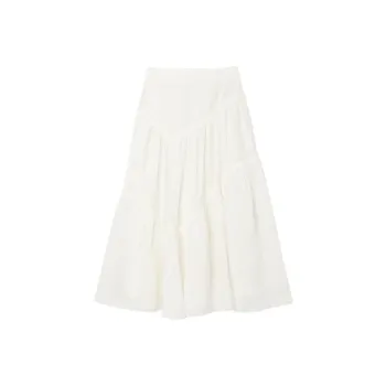 Sandro Casual Long Skirts Women's White