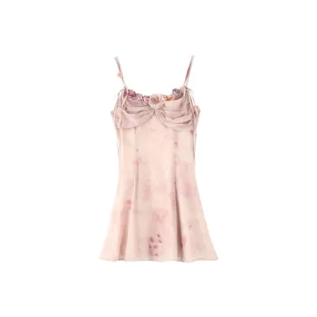 ABBY GODDESS Slip Dress Women's Pink