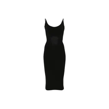 Mugler Slip Dress Women's Black
