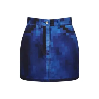 LOEWE Pixel Collection SS23 Denim Dress Women's Mosaic, Blue