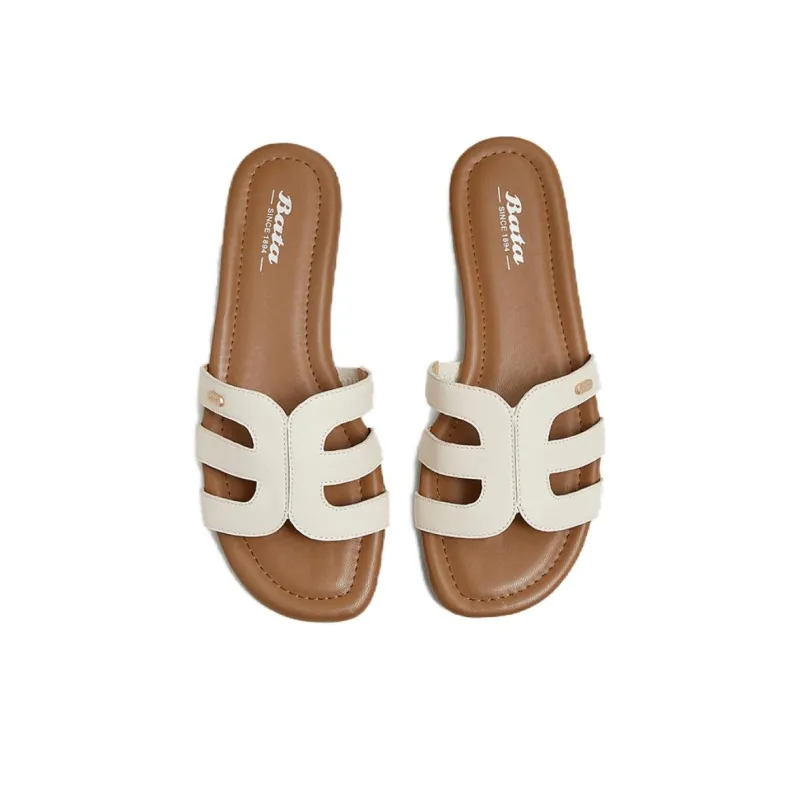 BATA Rubber Sole Quiet Slip Resistant Slide Slippers Women's-6