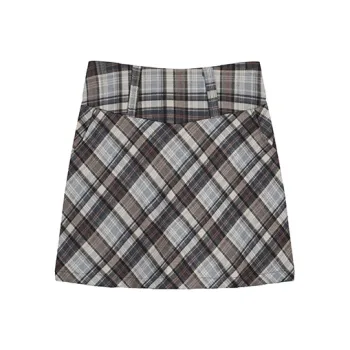 AHDO Casual Short Skirts Women's Khaki