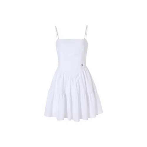 NOT YOUR ROSE SS25 Ruby Dress White Slip Dress Women's White/White
