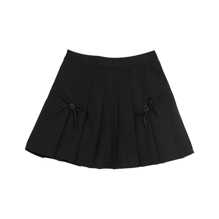 SETIROM Casual Short Skirts Women's Black-0