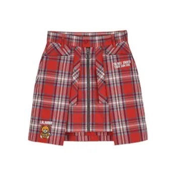 LALABOBO Casual Short Skirts Women's Red