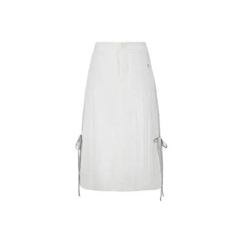 AYF Casual Long Skirts Women's Ecru