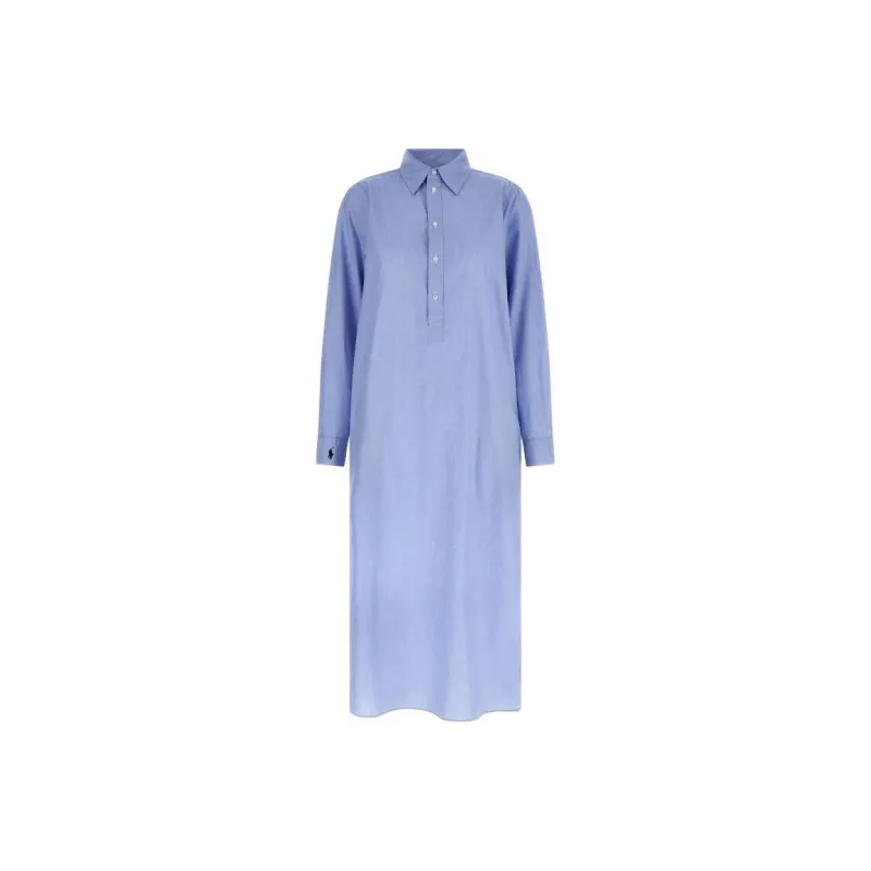 Polo Ralph Lauren Long Sleeved Dress Women's Blue-0