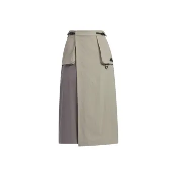 Adidas City Escape Cargo Skirt Casual Long Skirts Women's Egg Stone Silver Gray
