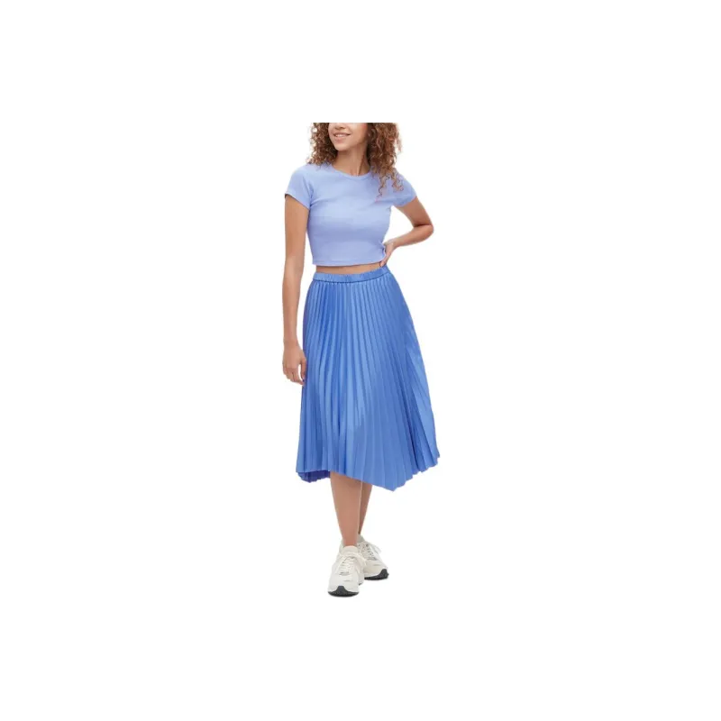 UNIQLO Casual Long Skirts Women's Sky Blue-0