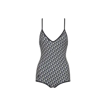 DIOR SS21 One piece Swimsuit Women's Black