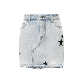 AMIRI Star Denim Skirt 'Blue'