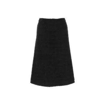 Balenciaga Tweed Midi Skirt