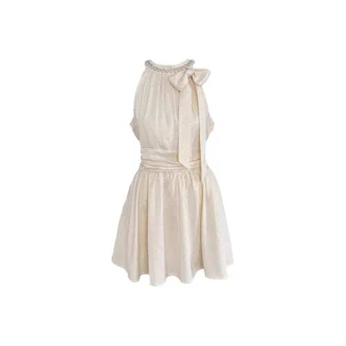 GLEE DIARY Sleeveless Dress Women's Apricot