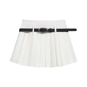 ETSE Casual Short Skirts Women's White