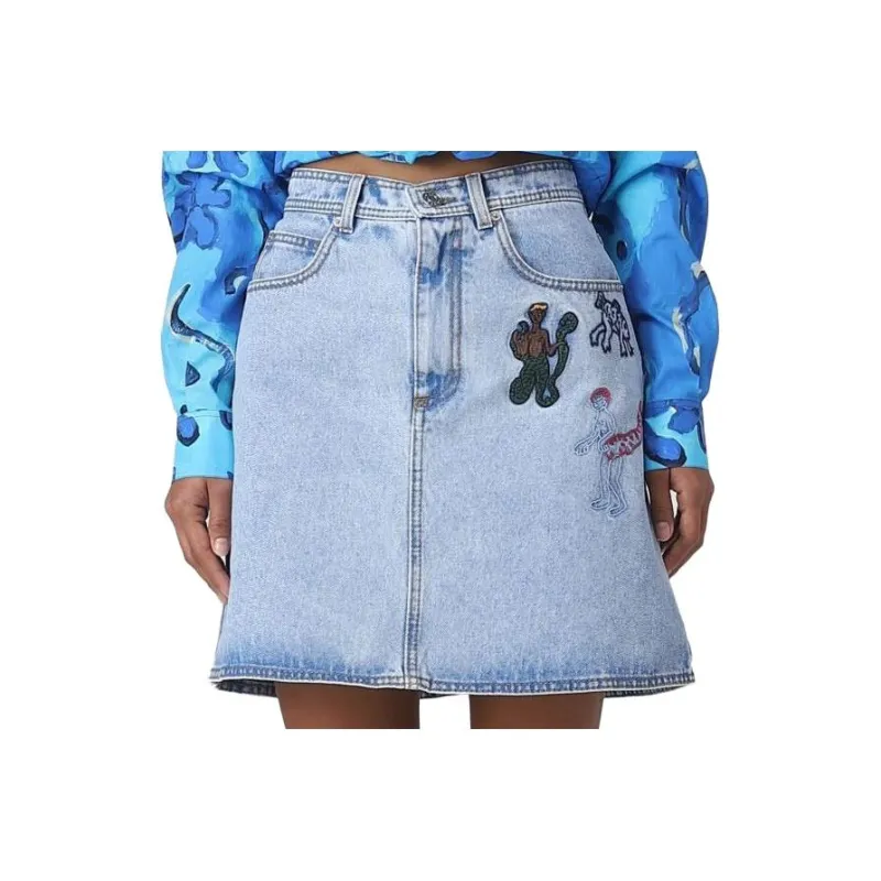 MARNI SS23 Denim Short Skirts Women's Blue-0