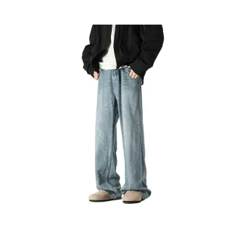 YINLEI Jeans Unisex Blue