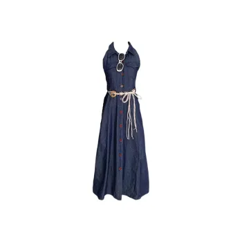 SECFLY OFFICIAL Sleeveless Dress Women's Dark Blue