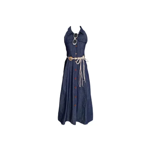 SECFLY OFFICIAL Sleeveless Dress Women's Dark Blue