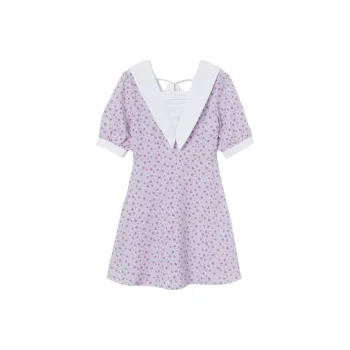 H&M Short-Sleeved Dresses Women's Light Purple