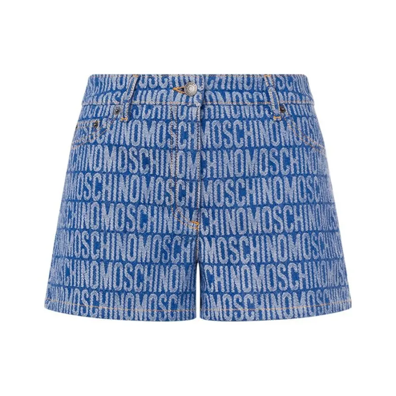 MOSCHINO Denim Shorts Women's Blue-0