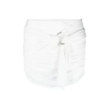 The Attico Drape detailed Thigh length Skirt