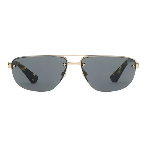 Burberry Plate And Metal Aviator Sunglasses Women's Gold