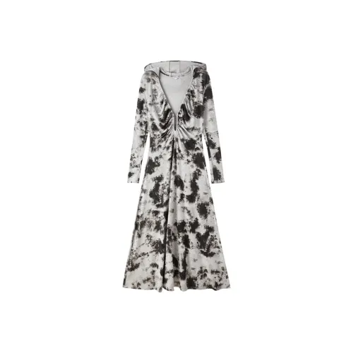 Lost In Echo Long Sleeved Dresses Women's Light Spots In Dark Color
