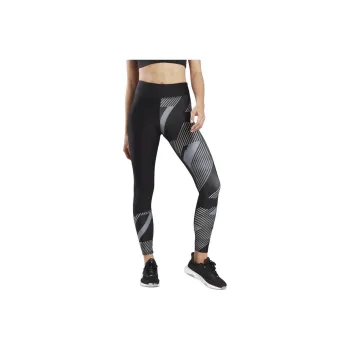 Reebok RUNNING AOP TIGHT Athletic Trousers Women's Black