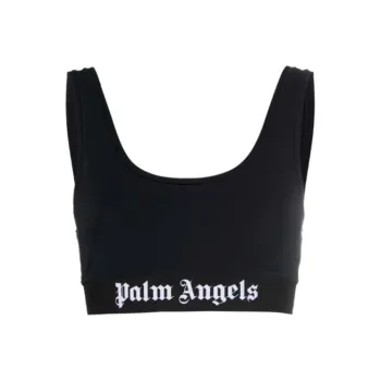 PALM ANGELS Women'ss Logo Bra Black/White