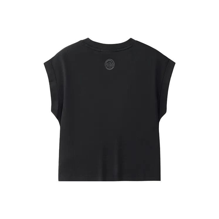FILA FUSION x ROUND TWO T Shirt Women's Jet Black BK-1
