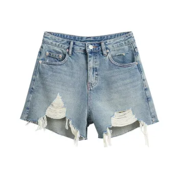 Ran and pure Denim Shorts Women's Light Blue